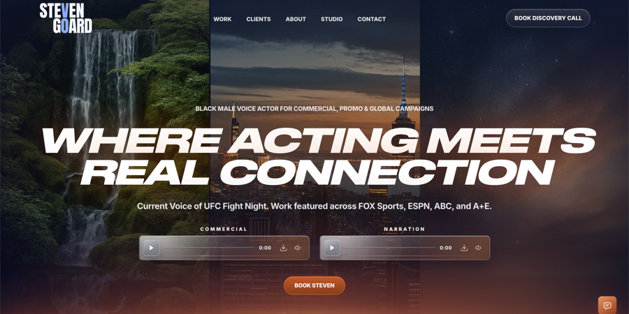 Steven Goard landing page preview